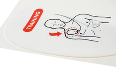 Laerdal AED Trainer Pads work with various training mannequins and standardized patients.
