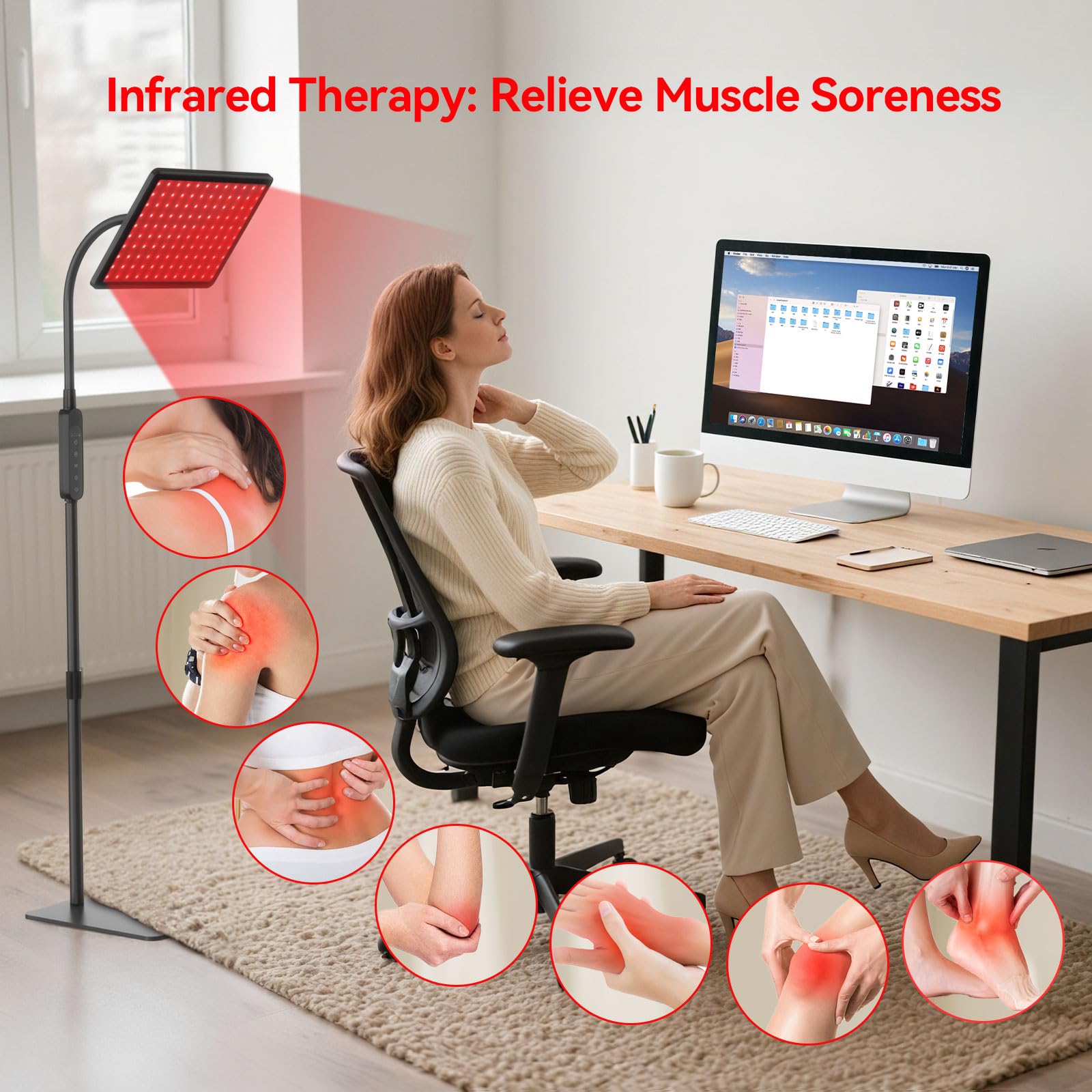 LAFCARE large panel delivers even red and near infrared light across treatment areas.