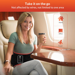 LAFCARE red light belt adjustable fit covers upper to lower back.