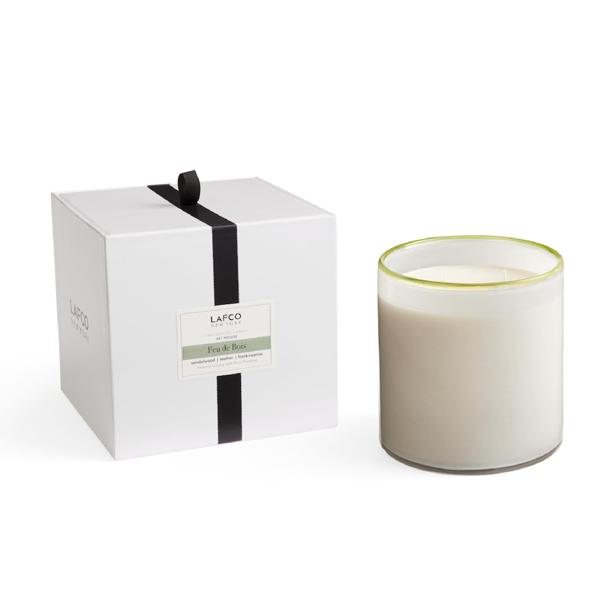 LAFCO New York Feu de Bois 86 oz 4-wick candle ready to scent large spaces