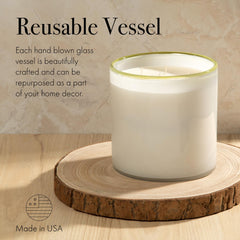 Feu de Bois cedarwood vanilla blend offers warm evenings ambiance