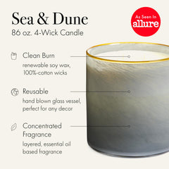 LAFCO hand-blown glass vessel for Sea and Dune, an elegant décor accent.