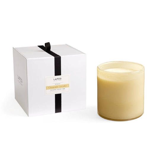 LAFCO New York Luxe 4-Wick Chamomile Lavender candle in 86 oz for lasting calm fragrance