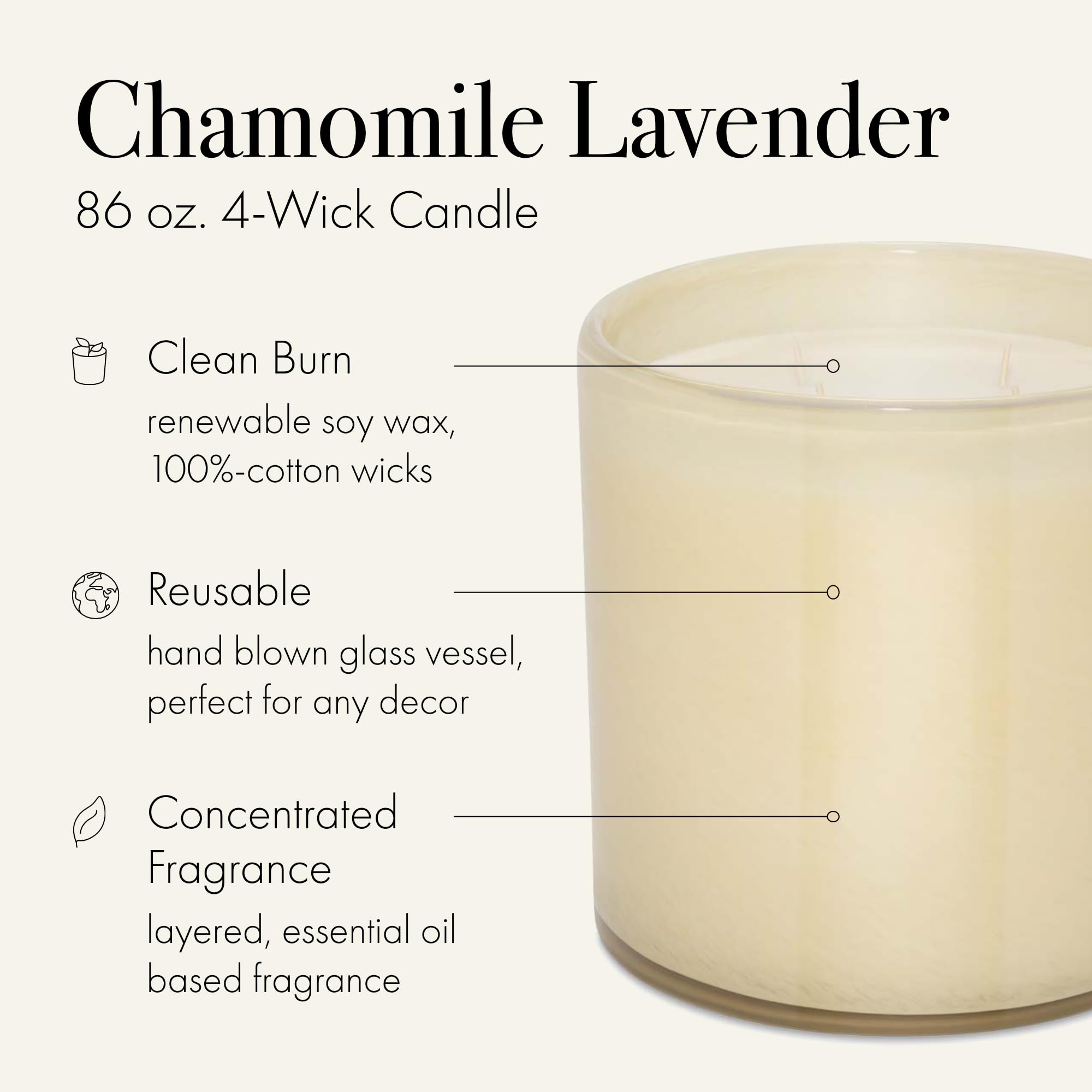 LAFCO hand-blown glass vessel showcasing premium craftsmanship and reuse value