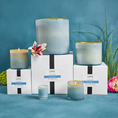 Made in USA, LAFCO candle adds artistry and long burn time to any space.