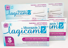 LAGICAM V antifungal cream applicator close-up for precise application.