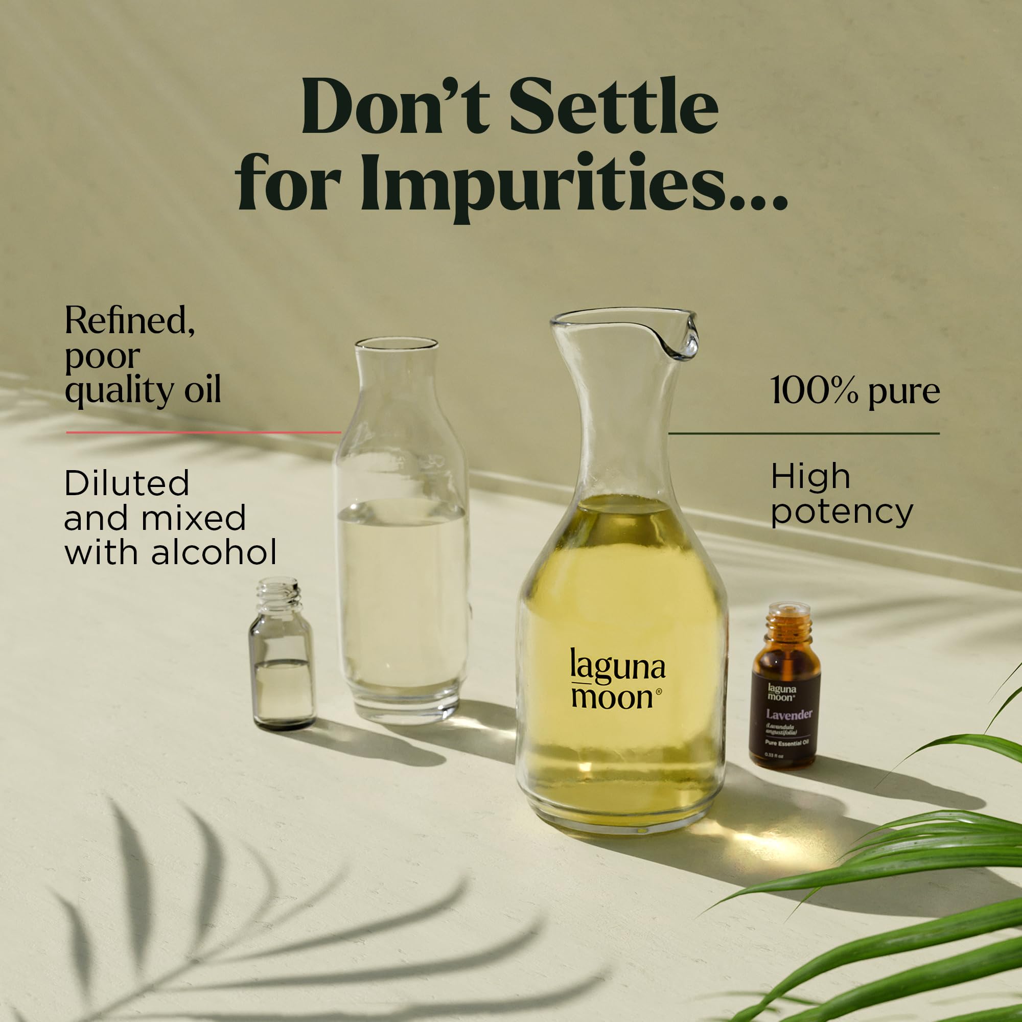 Lagunamoon oils set shown with diffuser scene for home fragrance.