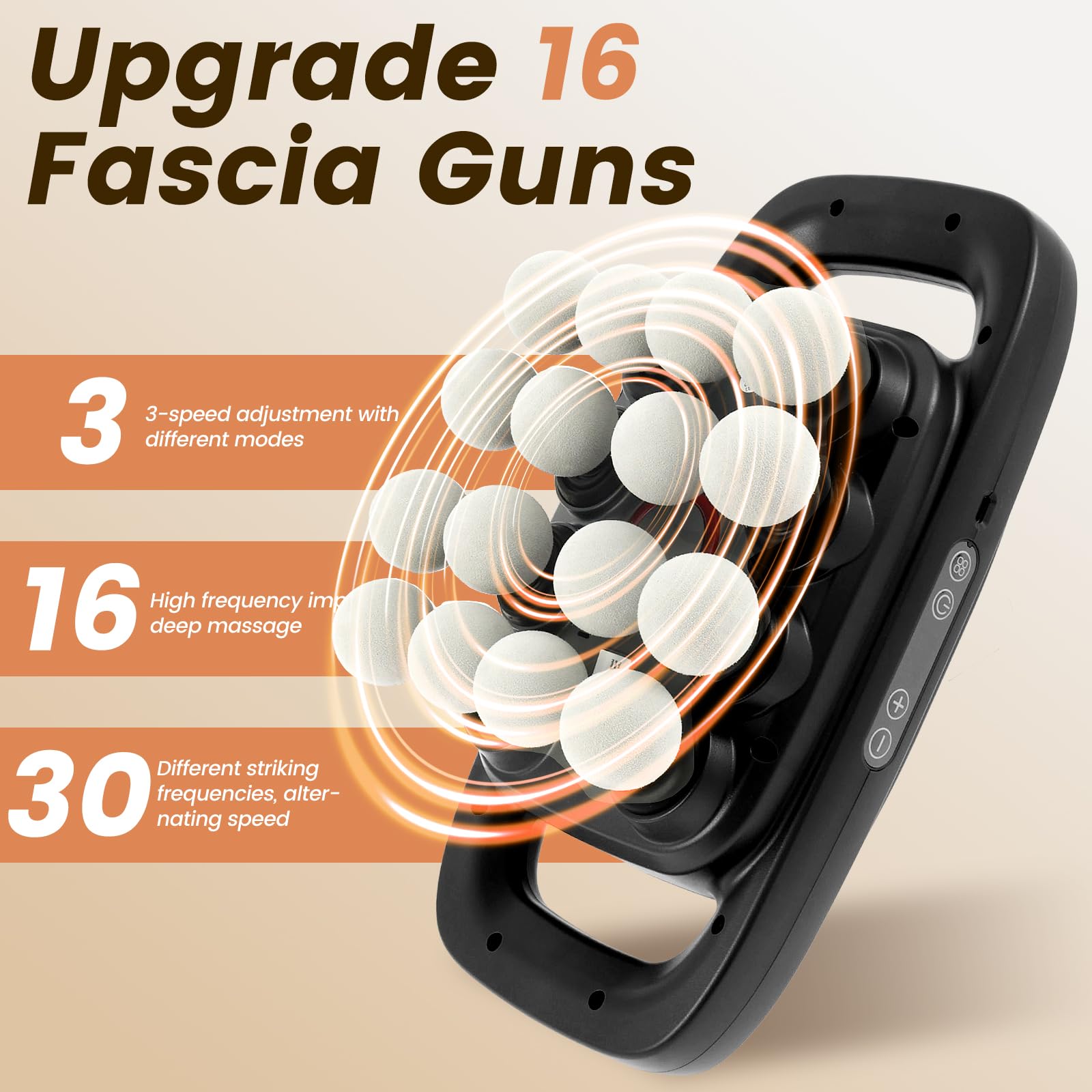 LAINIUTE interchangeable heads enable targeted muscle work.
