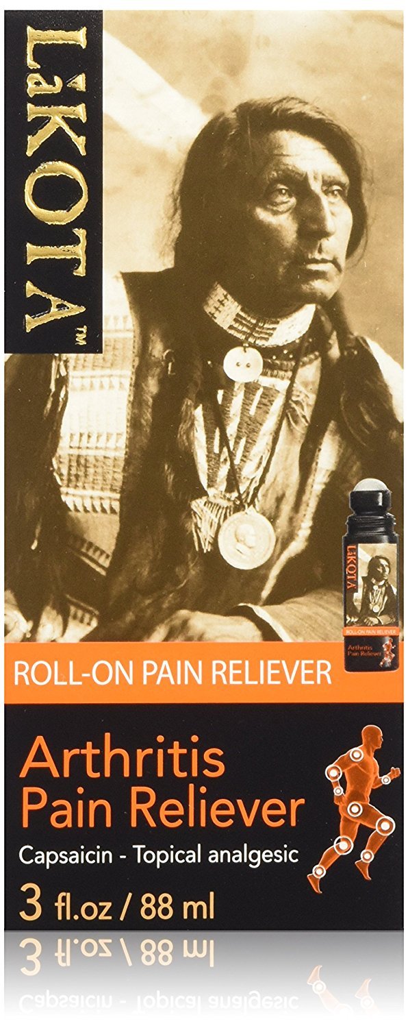 Lakota roll-on arthritis bottle for quick, odorless relief on joints and muscles