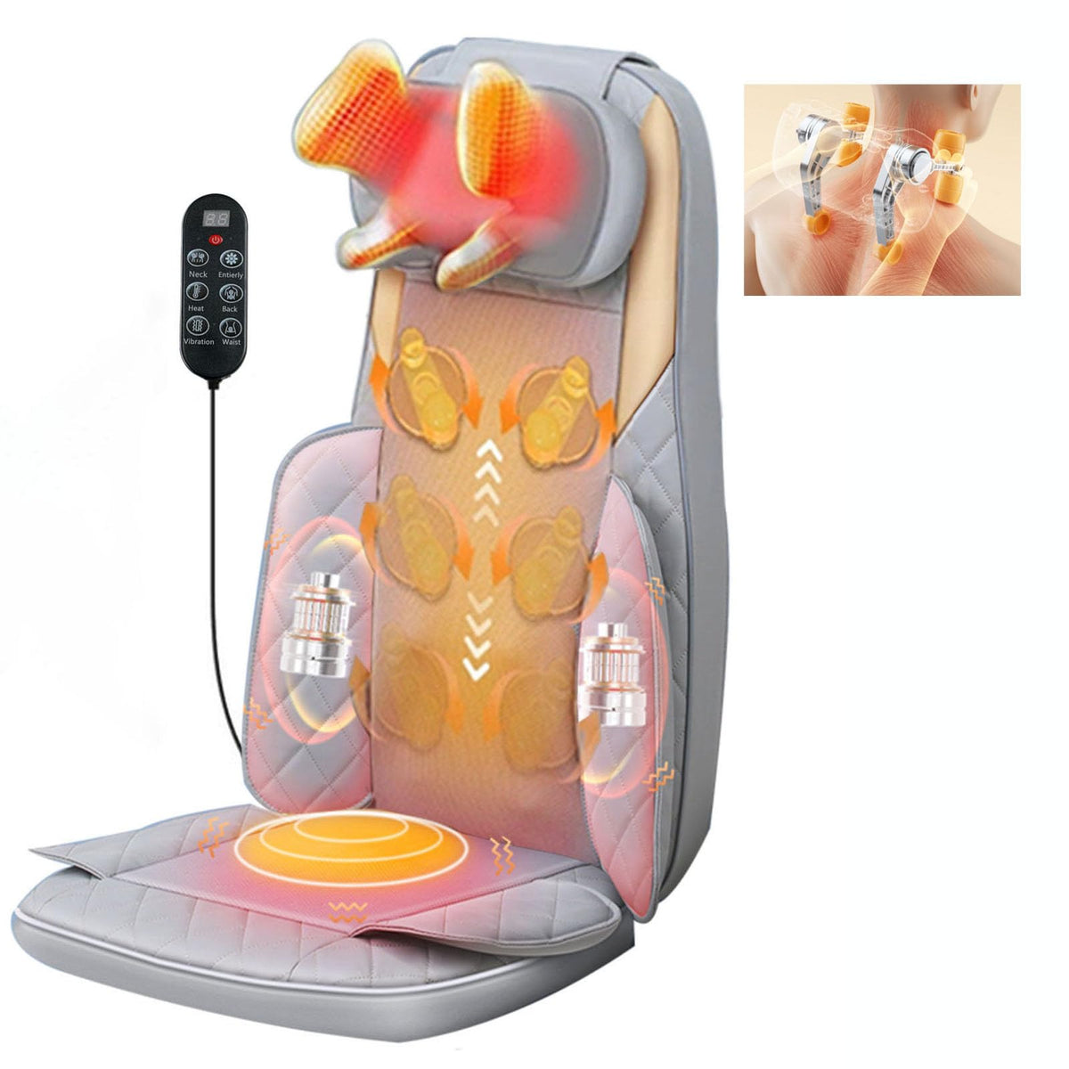 LAMATILOVE 4-in-1 massage pad front view for home comfort