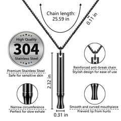 LAMKHOO discreet fidget necklace design aids calm breathing on the go