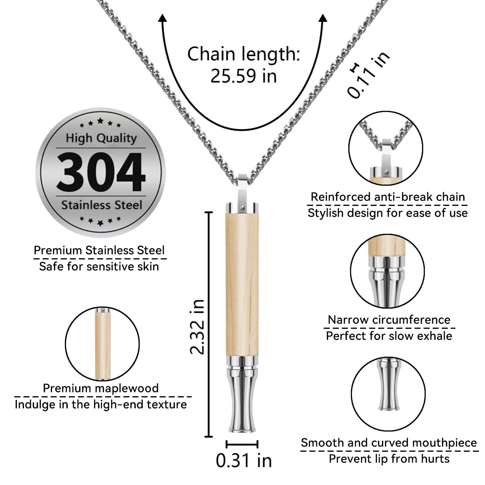 LAMKHOO mint flavor necklace core provides refreshing air on the go