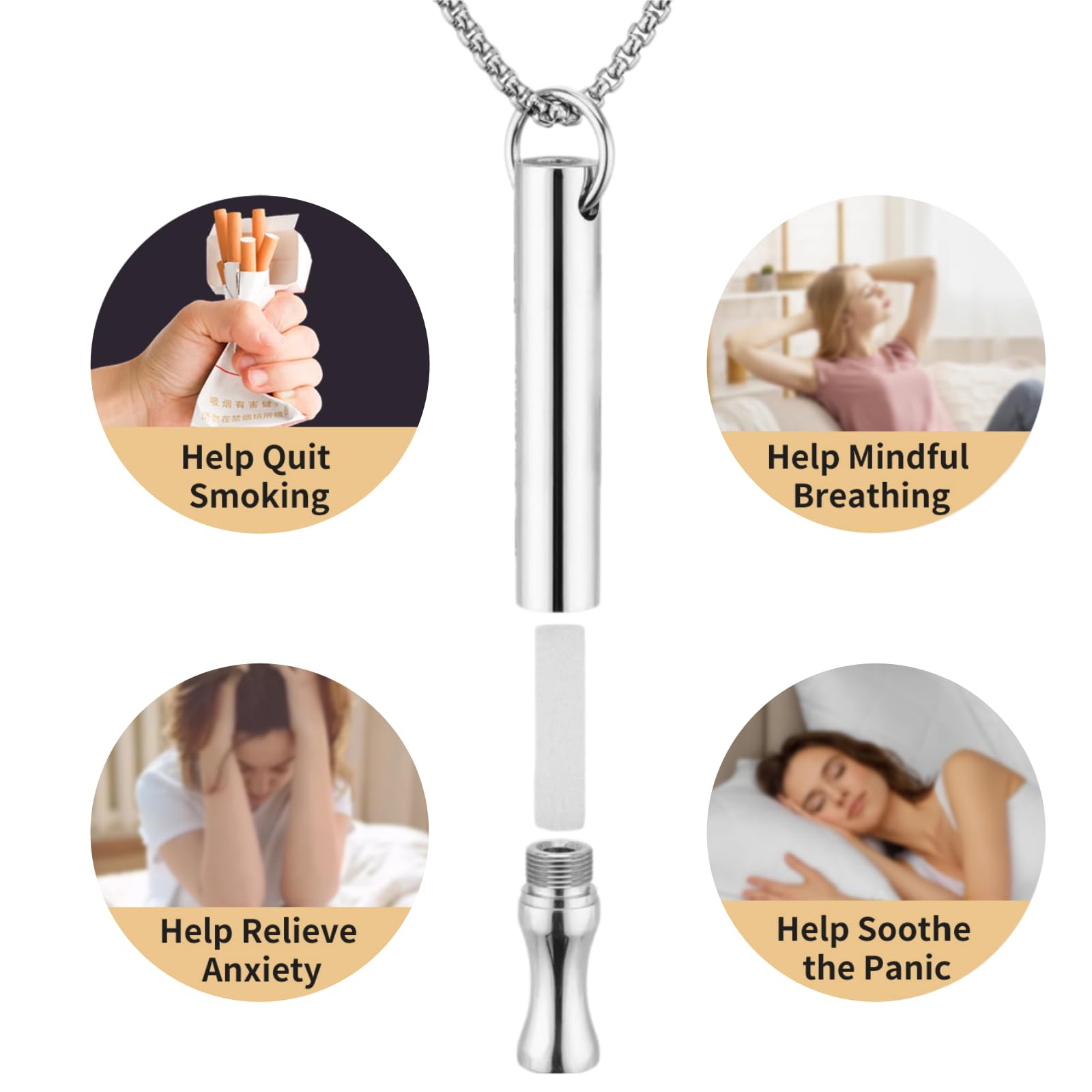 LAMKHOO smokeless inhaler delivers mint air without smoke or chemicals