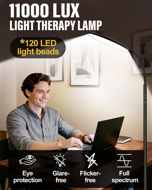 LanAqua lamp touch panel demonstrating easy control for quick sessions
