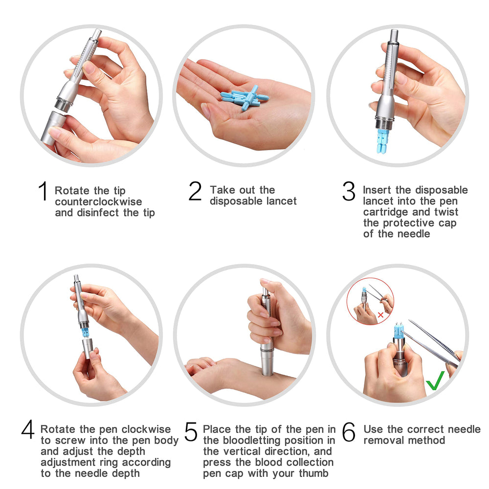 LANBO adjustable puncture depth for different skin types.