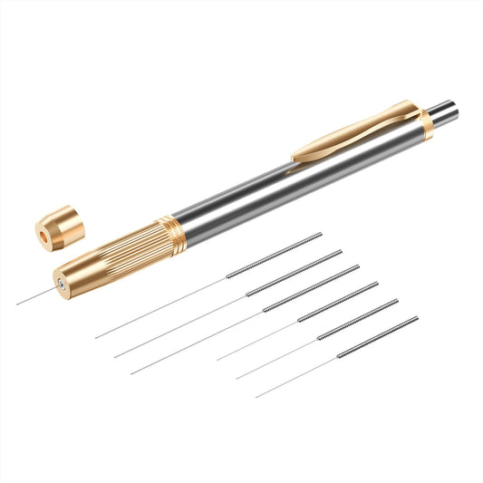 LANBO painless acupuncture needle inserter aligns position for precise targeting
