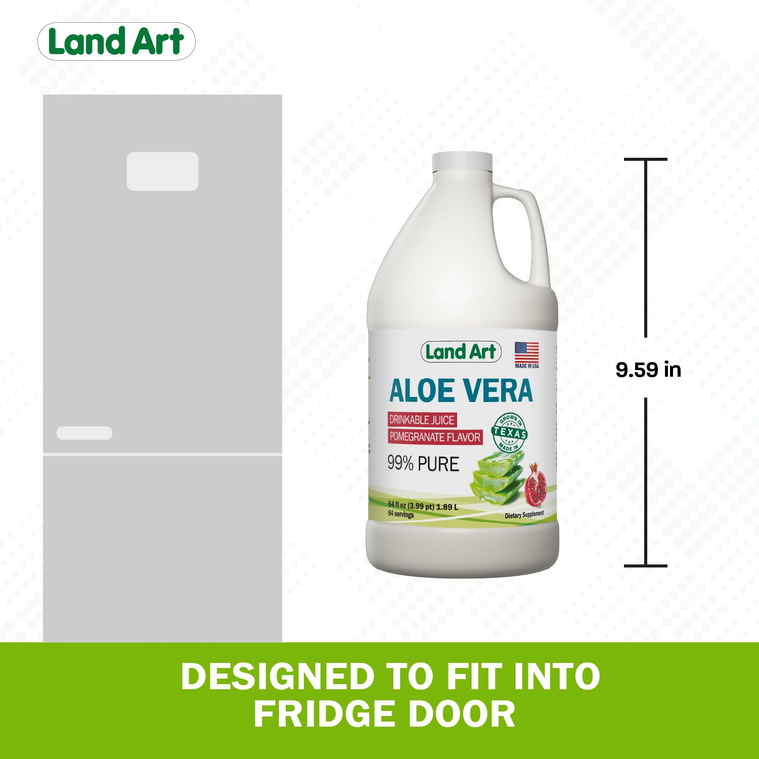 Land Art 64 fl oz bottle ready for family use