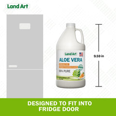 Bottle rack with minimal preservatives note on Land Art packaging