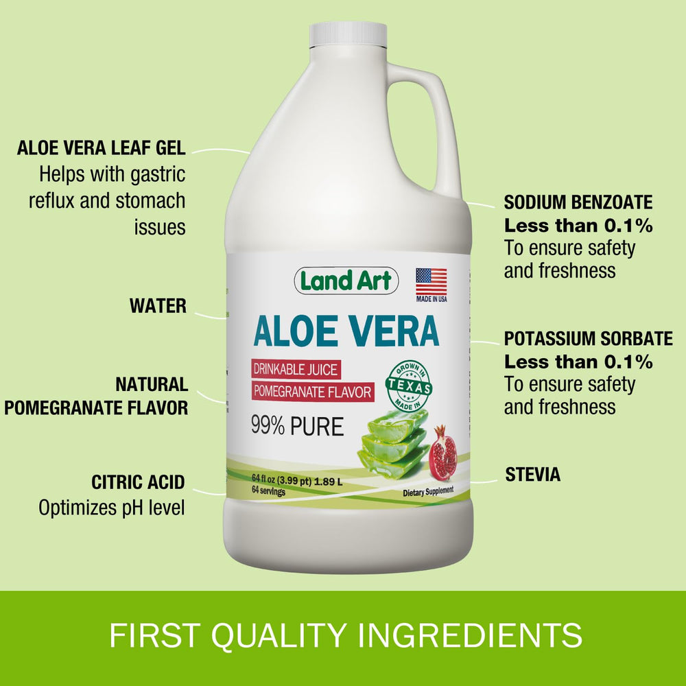 Land Art Organic OTCO-certified Aloe Vera for purity