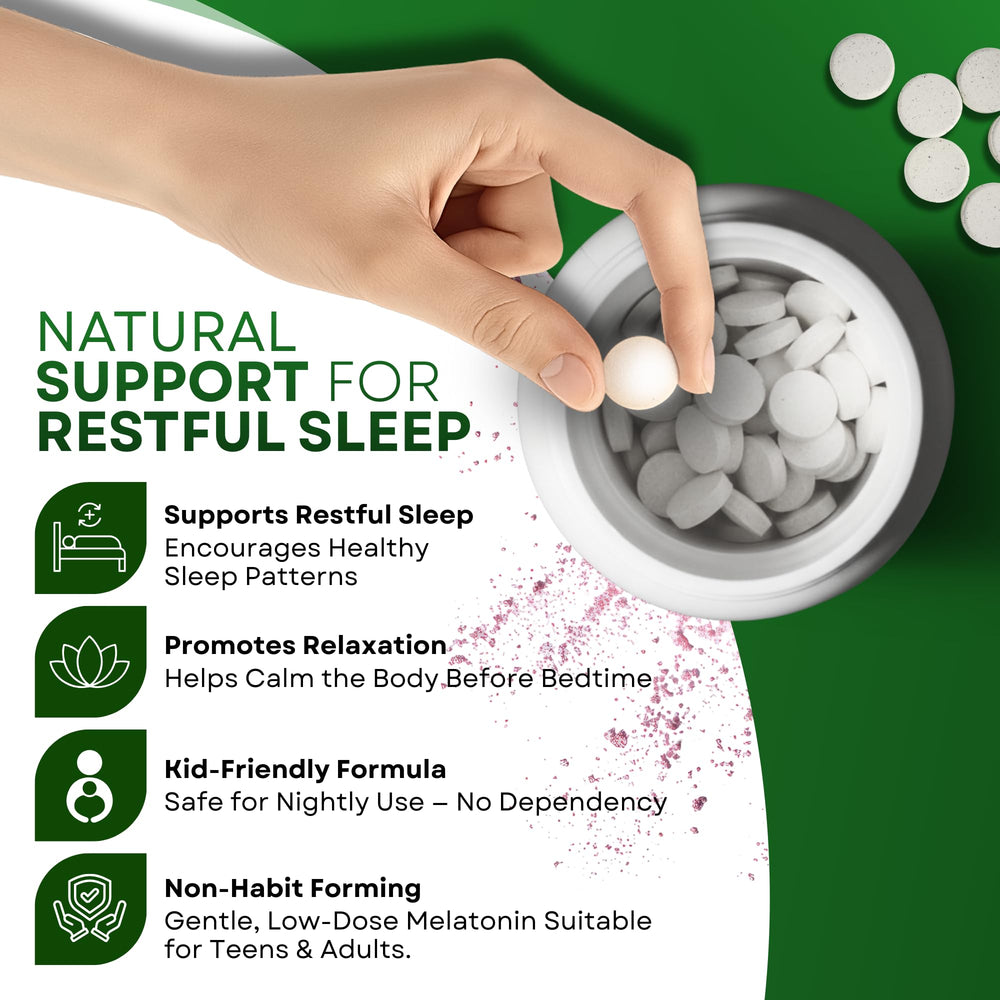 Dosed before bed with Landau chewables for simpler nightly use.