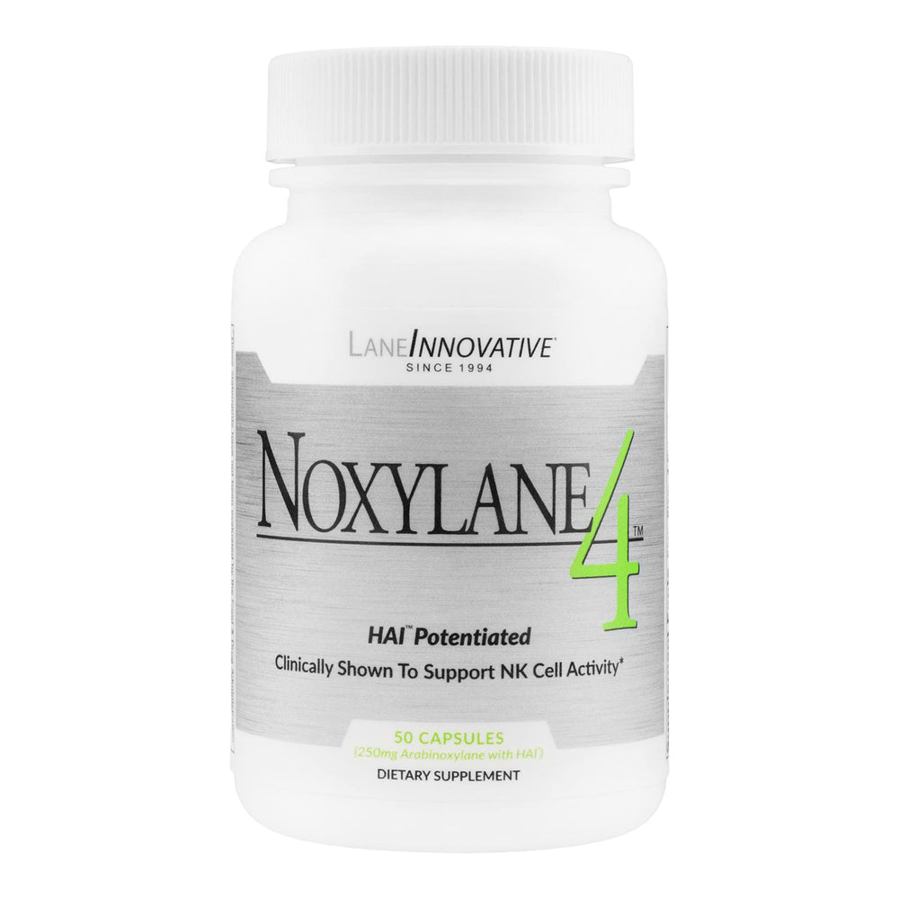 Lane Innovative Noxylane4 bottle front showing compact design for daily immune support