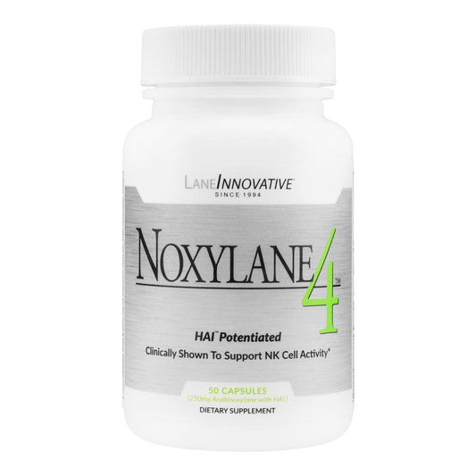Lane Innovative Noxylane4 bottle front showing compact design for daily immune support