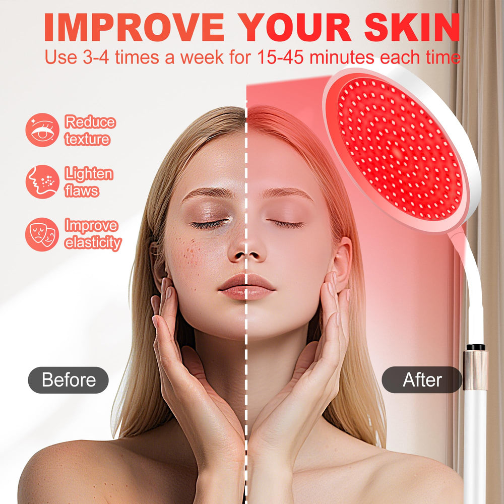 LanSuper red light therapy lamp for full-body at-home therapy.