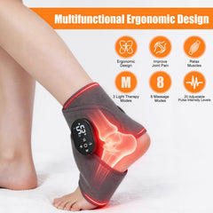 Laokiiy wearable foot-ankle wrap provides versatile therapy for feet, ankles, and calves.