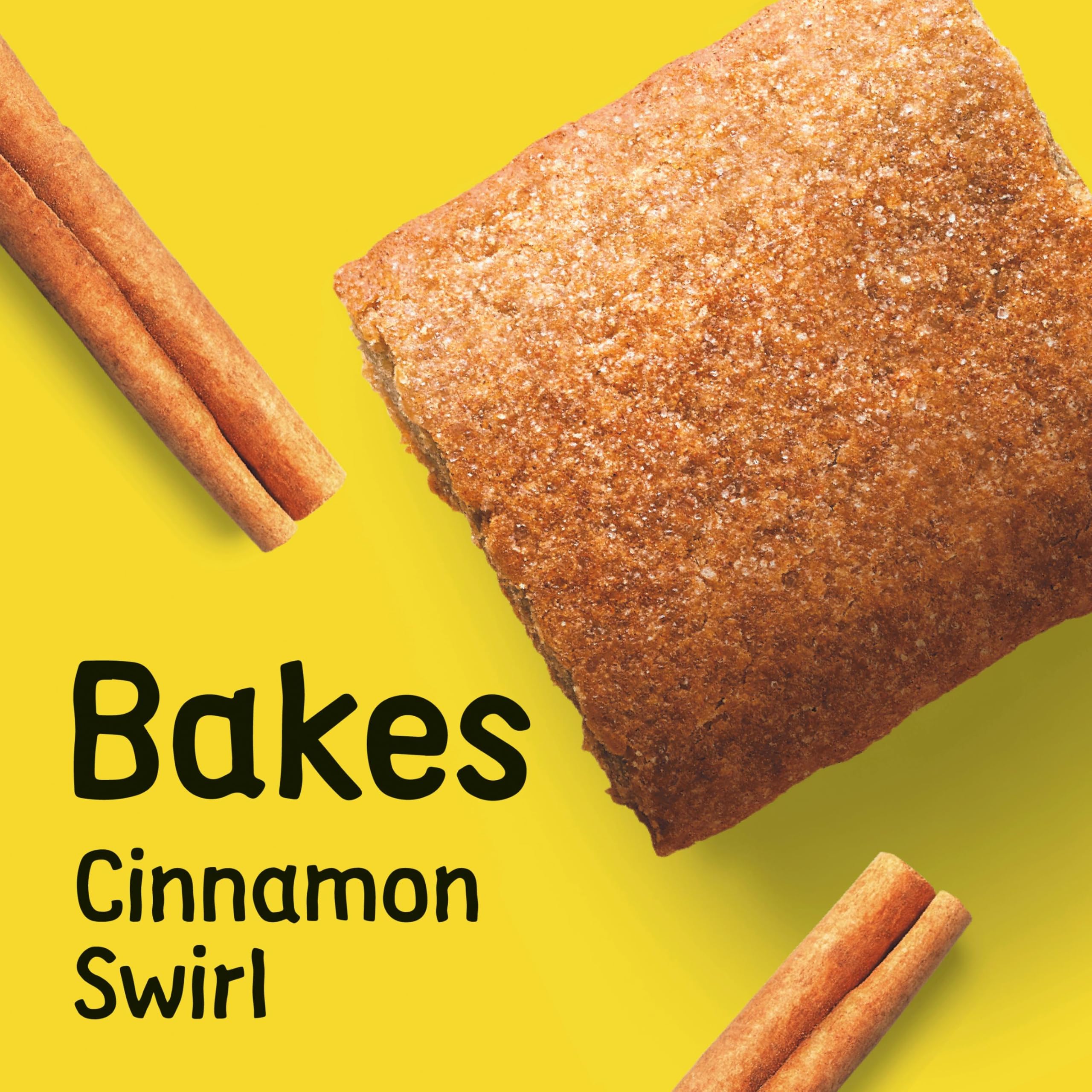Larabar Kids Bakes Cinnamon Swirl bar texture close-up shows chewy bite for on-the-go snacking.