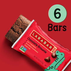 Larabar Kids Bakes non-GMO logo signals wholesome snack choice.