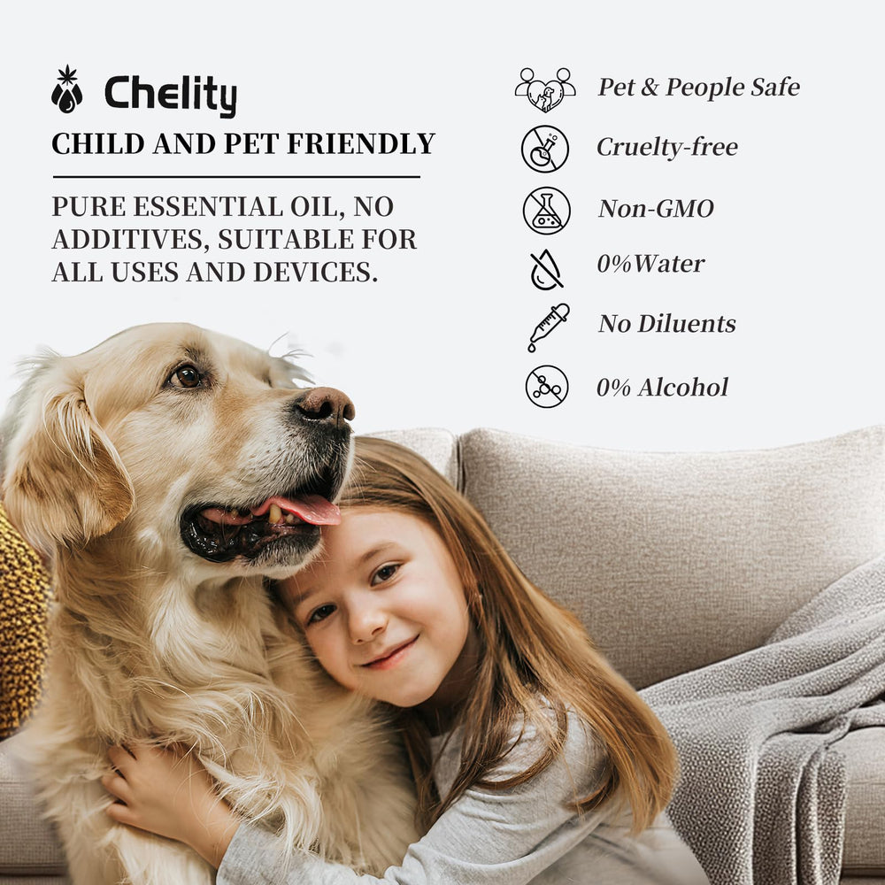 Larsweryar Dream On Diffuser Oil label emphasizes eco-friendly design for homes with pets.
