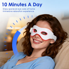 LaseLocks eye mask includes detachable adjustable straps for secure fit.