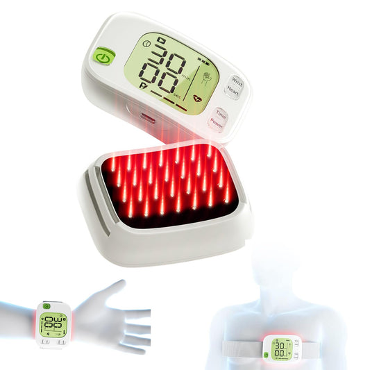 LASEPREHT red light therapy watch on wrist showing comfortable daily use and focus