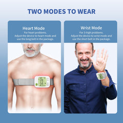 LASEPREHT watch displaying wrist and heart modes for flexible therapy