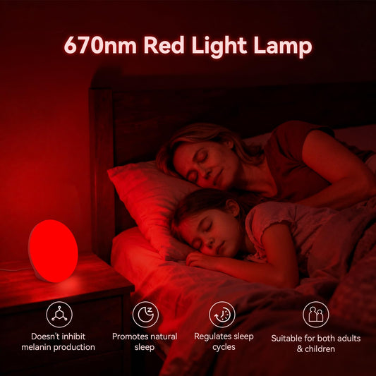 LASTAR 670nm red night light glow creating a calm evening atmosphere