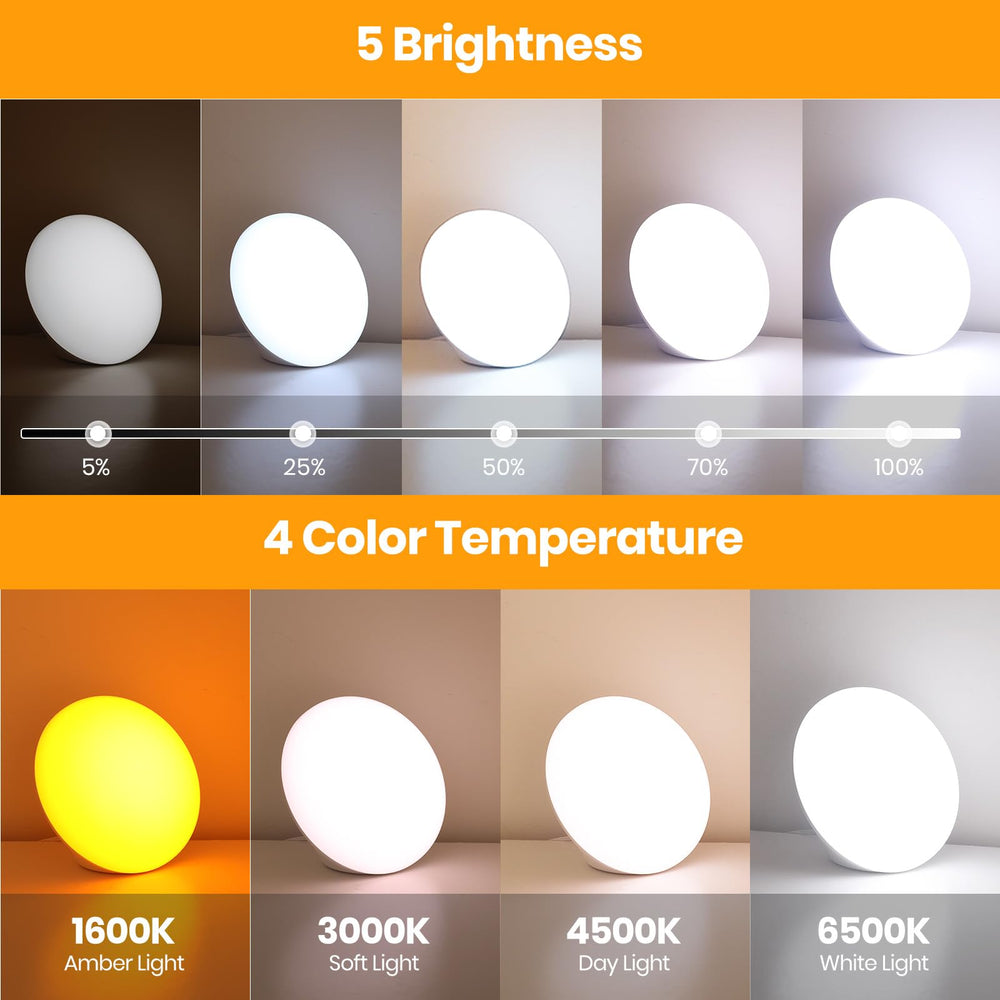 LASTAR Sun Lamp provides 5 brightness levels for precise ambience.