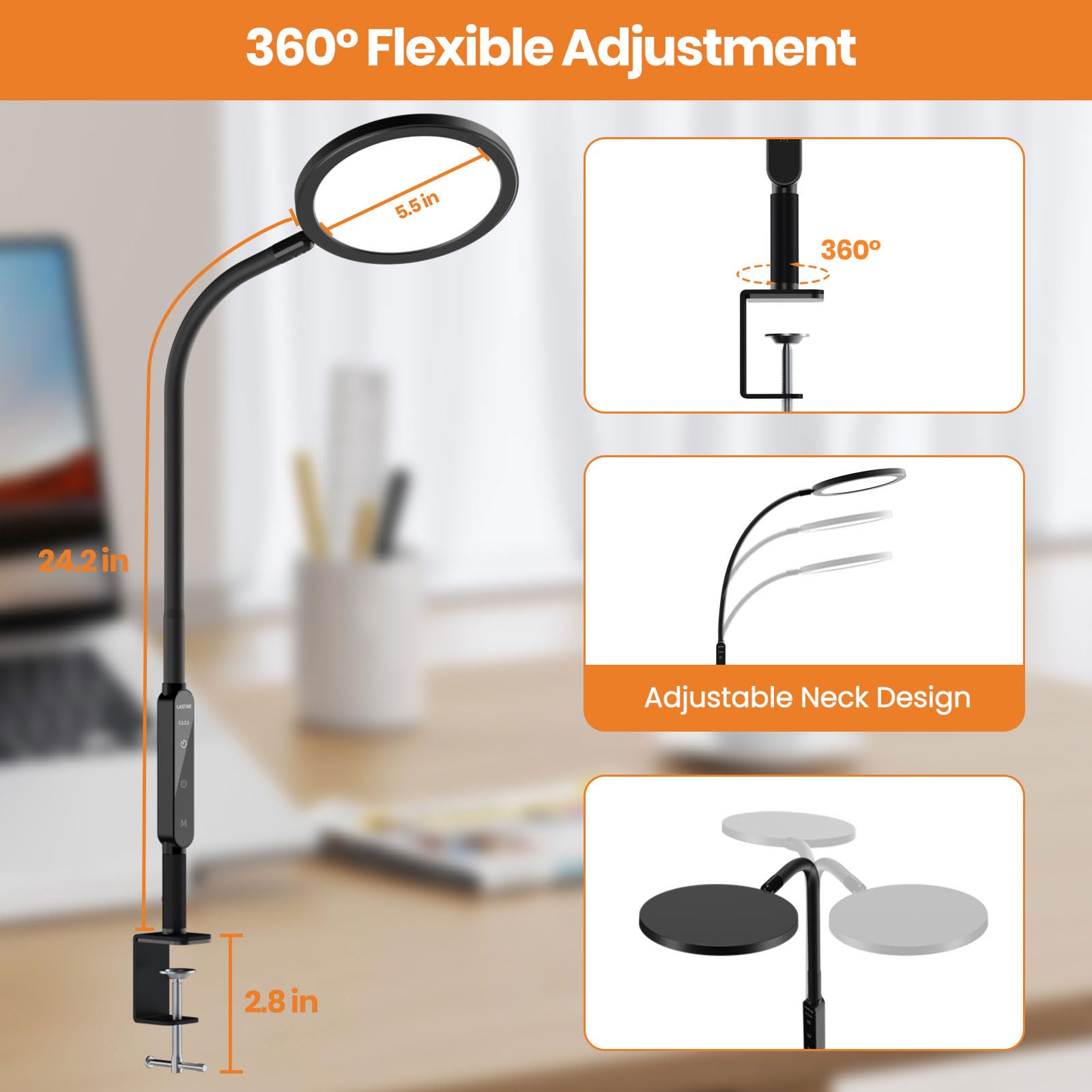 Lastar UV-free full-spectrum lamp mimicking natural daylight safely