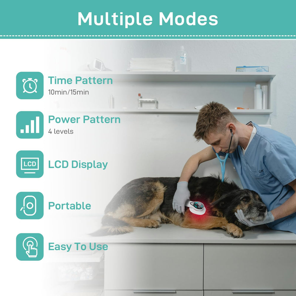 LASWHGDPET handheld control with LLLT features for easy use.