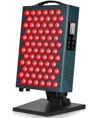 Lawind red light panel face close-up showing targeted facial therapy.