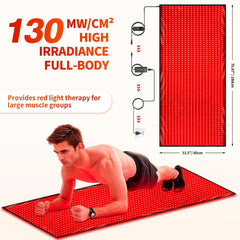 Lawind red light therapy mat goggles included illustrate safe at-home use