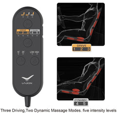 Laxon 3D lumbar-support massage optimizes back comfort with adjustable settings.