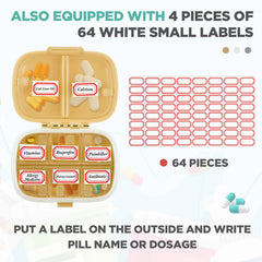 Watermelon red Layhit pill box showcasing compact travel design