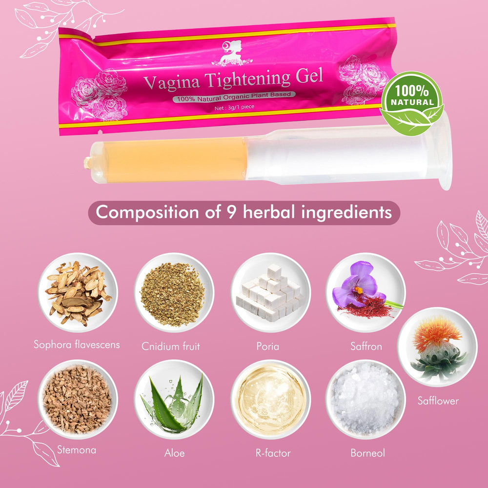 Laymoon VagiTite Med+ tube dispensing a small amount of gel for easy use