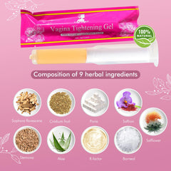 Laymoon VagiTite Med+ tube dispensing a small amount of gel for easy use