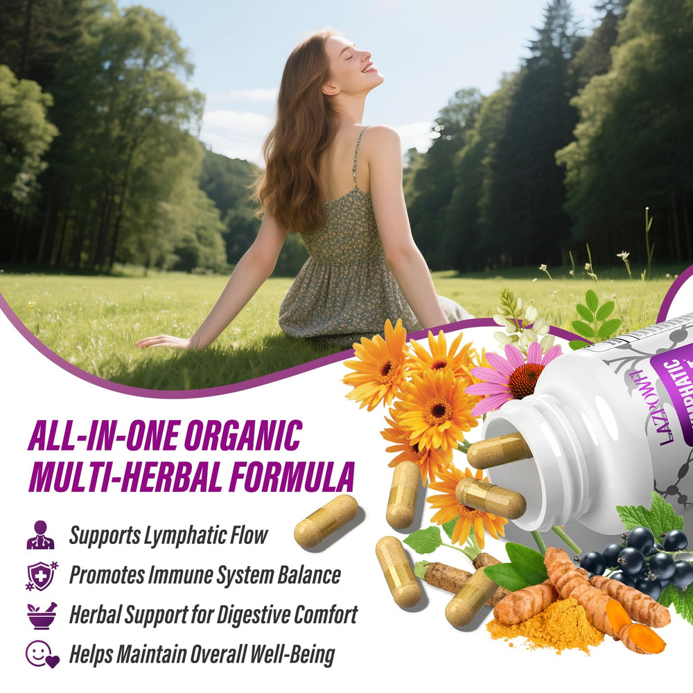 Lazpowfi capsules with turmeric root close-up highlighting daily wellness potential.