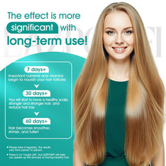 Lazpowfi hair strands close-up suggesting strengthened texture.