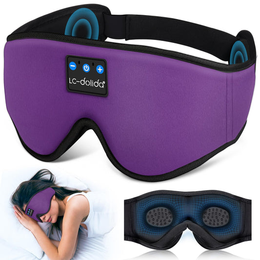 LC-dolida sleep headphones with breathable headband, enabling hands-free music and comfortable wear.