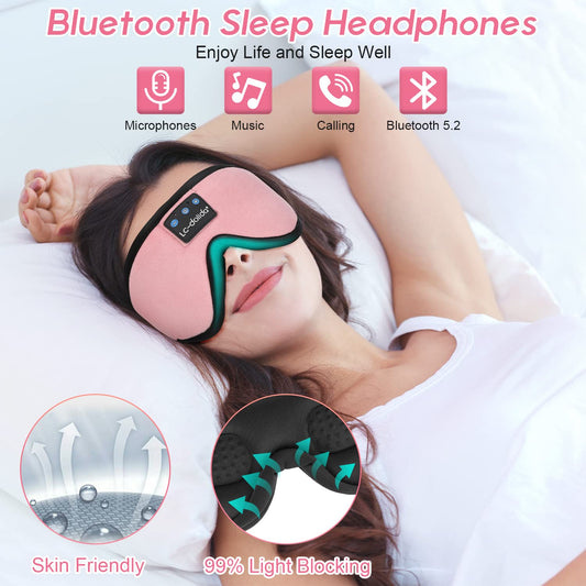 LC-dolida sleep headphones with memory foam lining for all-night comfort.