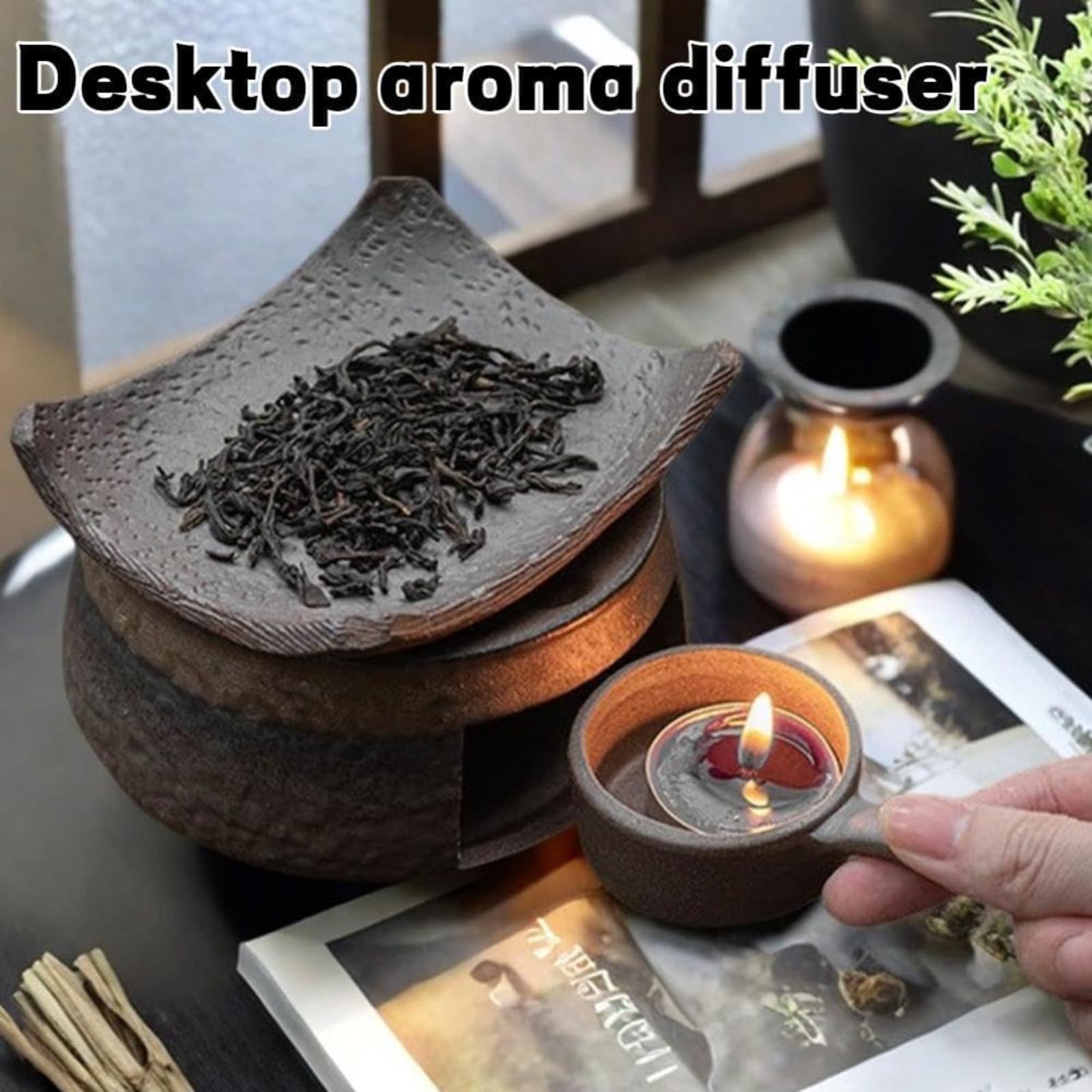 LDGSUPH tea-light heating delivers gentle, even fragrance diffusion