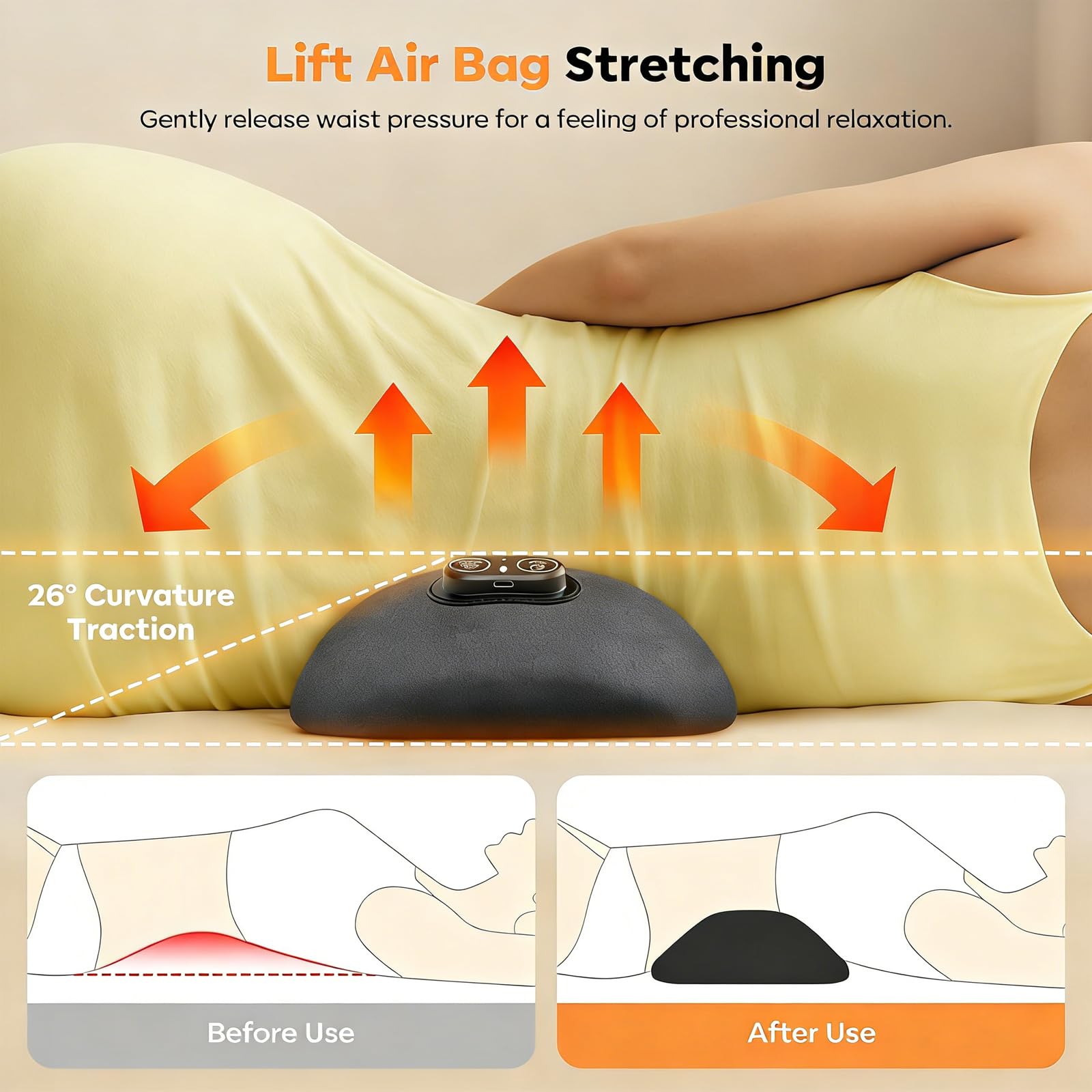 LDGSUPH memory foam contact surface for comfortable sessions.